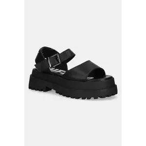 Buffalo sandale Pluto Jojo culoarea negru, cu platforma, 1602267-BLK imagine