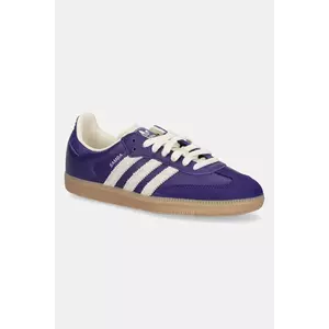 adidas Originals sneakers din piele Samba OG culoarea violet, JI2736 imagine