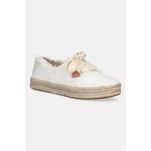 Toms teniși BEACHSIDE WOVEN/FRAY culoarea alb, 10021879 imagine