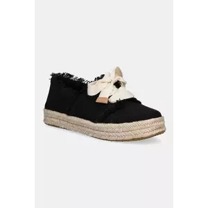 Toms teniși BEACHSIDE WOVEN/FRAY culoarea negru, 10021856 imagine