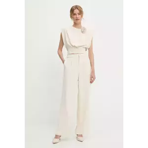 Answear Lab bluză și pantaloni culoarea bej imagine