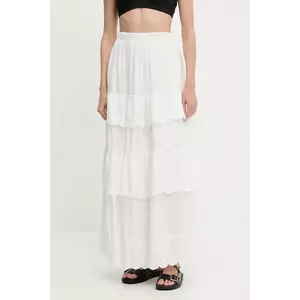 Answear Lab fustă culoarea alb, maxi, evazati imagine