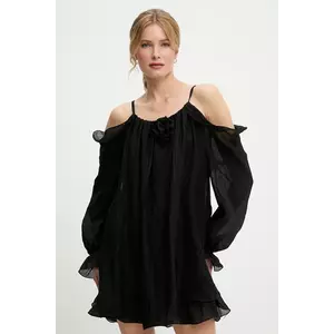 rochie culoarea negru, mini, evazati imagine
