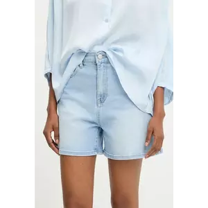 pantaloni scurti jeans neted, high waist imagine