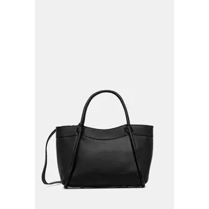 poseta de piele culoarea negru imagine