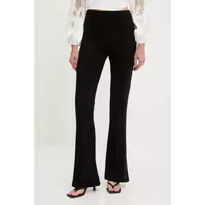 Answear Lab pantaloni culoarea negru, evazati, high waist imagine