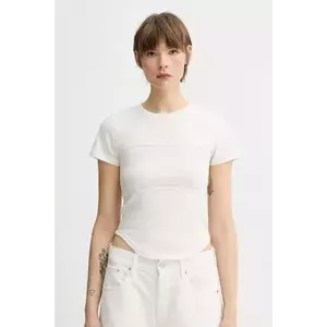 G-Star Raw tricou din bumbac culoarea bej, D26072-D601 imagine