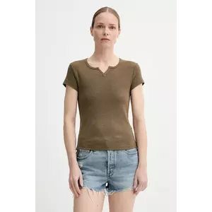 G-Star Raw tricou din bumbac culoarea verde, D26075-D958 imagine