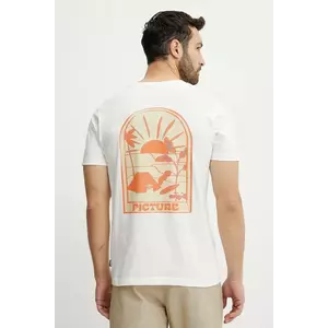 Picture tricou din bumbac Endako culoarea alb, cu imprimeu, MTS1226 imagine