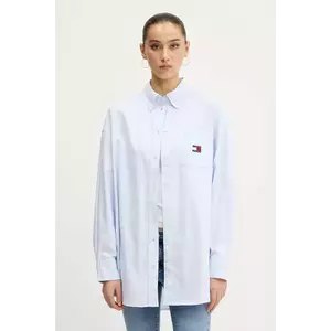 Tommy Jeans cămașă din bumbac cu guler clasic, relaxed, DW0DW20289 imagine