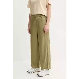 Picture pantaloni Tylita culoarea verde, lat, high waist, WJS0035 imagine