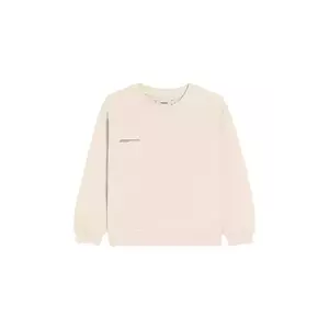 Pangaia bluză BABY 365 MIDWEIGHT SWEATSHIRT culoarea bej, uni, 10000655 imagine