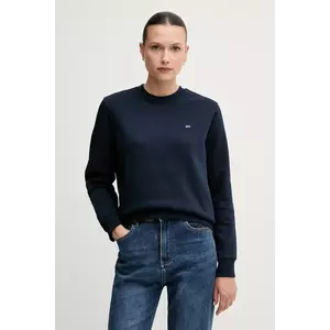 Tommy Jeans bluză culoarea bleumarin, uni, DW0DW19959 imagine
