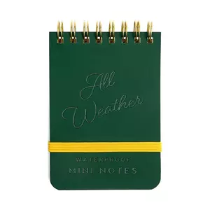 Gentlemen's Hardware carnețel de buzunar impermeabil Pocket Waterproof Note Book culoarea verde imagine