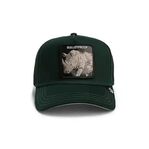 Goorin Bros șapcă The Bulletproof Rhino culoarea verde, cu imprimeu, 101-1677 imagine
