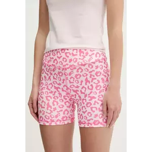 Karl Kani pantaloni scurți culoarea roz, cu imprimeu, high waist, 61130057 imagine