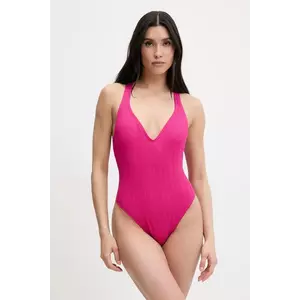 MICHAEL Michael Kors costum de baie dintr-o bucată culoarea roz, cupa usor rigidizata, MM62132 imagine