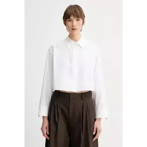 A.L.C. cămașă din bumbac Maude culoarea alb, cu guler clasic, relaxed, 5TOPS01848 imagine