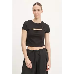 Puma tricou culoarea negru, 631164 imagine
