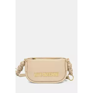 Love Moschino geantă culoarea bej, JC4235PP0MKL0104 imagine
