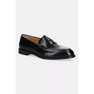 Bally mocasini de piele culoarea negru, MSF0GW imagine