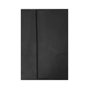 home & lifestyle decorațiune de perete cu ramă 3D culoarea negru imagine