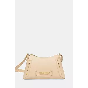 Love Moschino geantă culoarea bej, JC4272PP0MKH0104 imagine