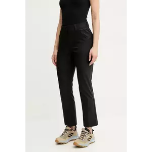 Didriksons pantaloni MARY culoarea negru, drept, high waist, 505120 imagine