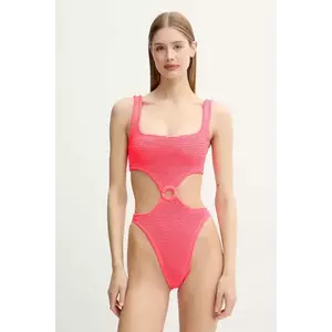 PARAMIDONNA costum de baie dintr-o bucată Olivia culoarea portocaliu, cupa moale, SS25SOC imagine