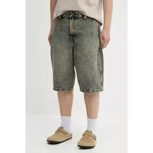 Dickies pantaloni scurți jeans culoarea verde, melanj, DK0A4YSYK581 imagine