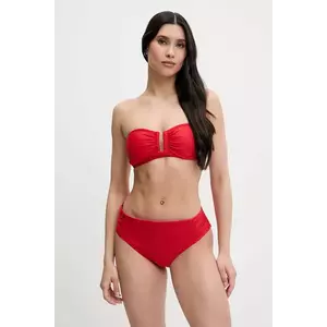 Dkny costum de baie din două piese culoarea rosu, cupa usor rigidizata, DIESS106 imagine