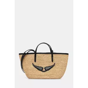 ZADIG&VOLTAIRE geantă de plajă culoarea bej, LWBA03656 imagine