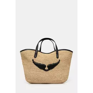 ZADIG&VOLTAIRE geantă de plajă culoarea bej, LWBA03655 imagine