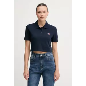 Tommy Jeans tricou polo culoarea bleumarin, DW0DW21363 imagine