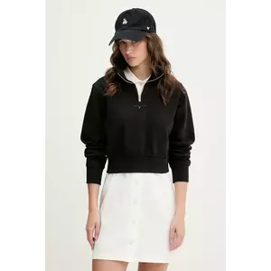 Tommy Jeans bluză culoarea negru, uni, DW0DW20305 imagine