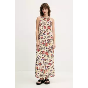 Superdry rochie culoarea bej, maxi, evazati, W8011954A-F7X imagine
