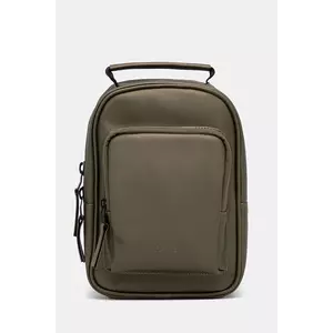 Rains rucsac Book Daypack Mini W3 culoarea verde, mic, uni, 13690.105 imagine