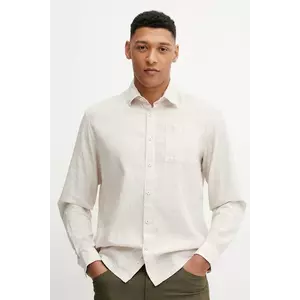 Napapijri cămașă G-Brolio culoarea bej, cu guler clasic, regular, NP0A4IDMSB81 imagine