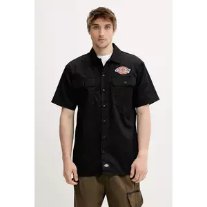 Dickies cămașă culoarea negru, cu guler clasic, relaxed, DK0A4XRRBLK1 imagine