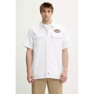 Dickies cămașă culoarea alb, cu guler clasic, relaxed, DK0A4XRRWHX1 imagine