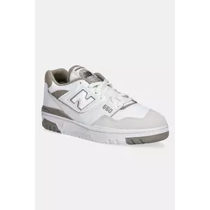 New Balance sneakers din piele BB550GSS culoarea alb, BB550GSS imagine