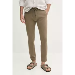 Joop! pantaloni din amestec de in culoarea verde, mulata, 30041951 imagine