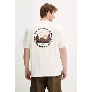 Dickies tricou din bumbac culoarea bej, cu imprimeu, DK0A4Z8PC481 imagine
