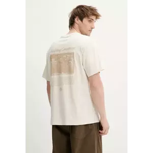 Dickies tricou din bumbac culoarea bej, cu imprimeu, DK0A4Z92F901 imagine