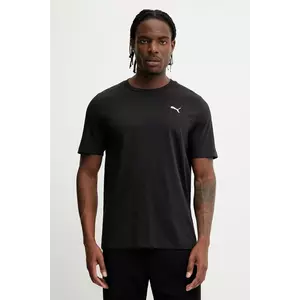 Puma tricou din bumbac culoarea negru, uni, 629644 imagine