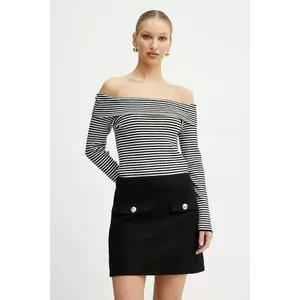 Morgan rochie RNAVY culoarea negru, mini, drept, RNAVY imagine