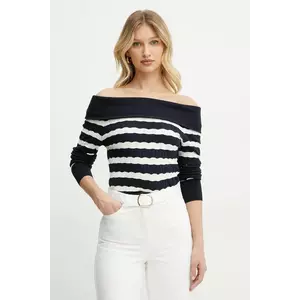 Morgan pulover MSHEEL culoarea bleumarin, light, MSHEEL imagine