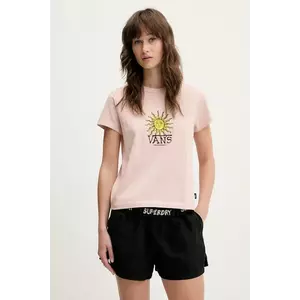 Vans tricou din bumbac culoarea portocaliu, VN000NX9O3N1 imagine