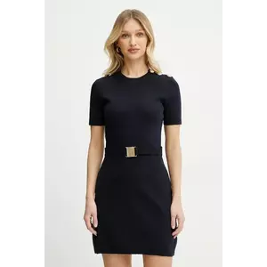 Morgan rochie RMLIKI culoarea bleumarin, mini, drept, RMLIKI imagine