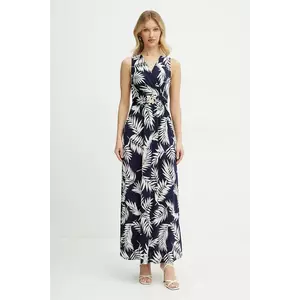 Morgan rochie RFLORI culoarea bleumarin, maxi, drept, RFLORI imagine